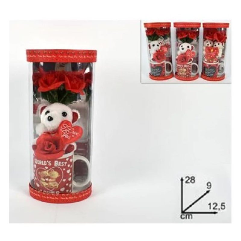 Hongu Tazza Set Regalo orsetto Peluche Amore San Valentino set I Lo...