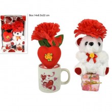 Set orsetto Tazza regalo San Valentino anniversario Peluche idea regalo mug