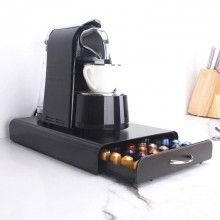 Cassetto porta cialde capsule caffe contenitore 60 cialda antiscivolo metallo