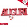 Spicy Party Scritta in legno Auguri 30x8 cm addobbi decorativa fest...