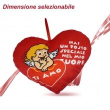 San valentino Peluche pupazzo cuore Ti amo rosso idea regalo varie misure