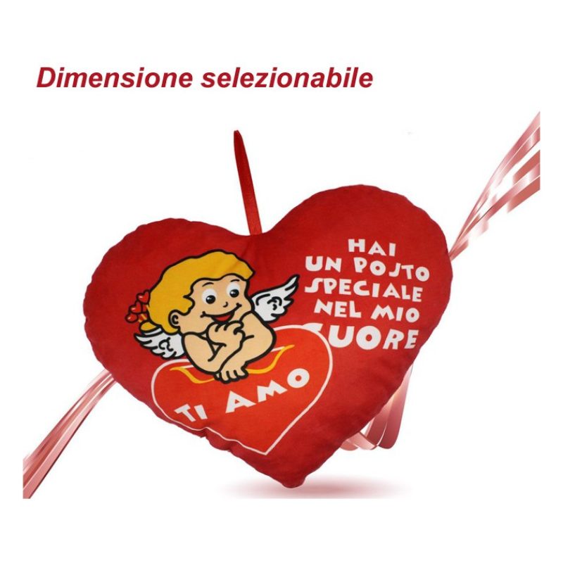 FGF San valentino Peluche pupazzo cuore Ti amo rosso idea regalo va...