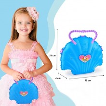Set valigetta Bambola Sirena Gioco Giocattolo casa sirenetta conchiglia Bambini
