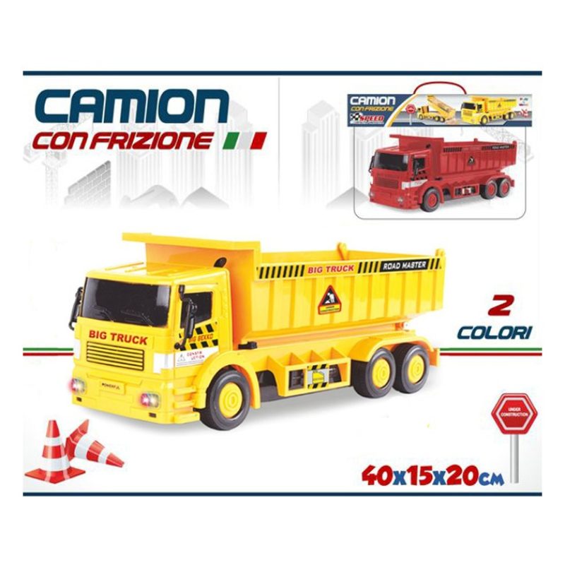 Play More Camion con cassone da cantiere movimento a frizione gioca...