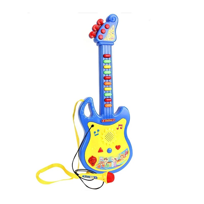 Popstar Chitarra elettronica Con Microfono e Luci Gioco Giocattolo Bambini