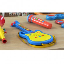 Popstar Chitarra elettronica Con Microfono e Luci Gioco Giocattolo Bambini