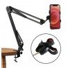 Arrango Supporto da tavolo per cellulare con braccio snodabile fles...