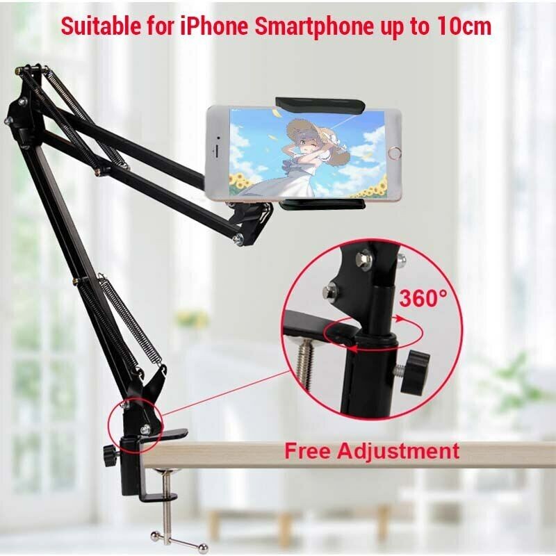 Arrango Supporto da tavolo per cellulare con braccio snodabile fles...