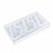 Vaschetta ghiaccio 2pz forma di Pene addio nubilato stampi Plastica cioccolatini
