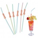 Cannucce Addio al nubilato sexy forma con pisello pene set 12 pz scherzo party