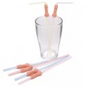 Cannucce Addio al nubilato sexy forma con pisello pene set 12 pz scherzo party