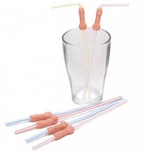 Cannucce Addio al nubilato sexy forma con pisello pene set 12 pz scherzo party