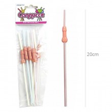 Cannucce Addio al nubilato sexy forma con pisello pene set 12 pz scherzo party