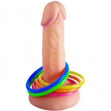 Gioco pisello con anelli colorati addio al nubilato gadget scherzo per adulti