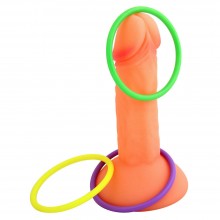 Gioco pisello con anelli colorati addio al nubilato gadget scherzo per adulti