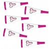 Sweeping Party Set 12 trombette carta Stampa Pisello Pene Addio al ...
