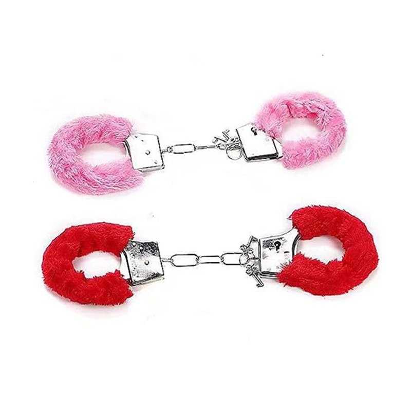 Guirca Manette Con Pelliccia Principianti 2 paia Gioco Erotico Copp...