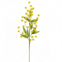 Festa della donna Mazzolino di mimosa 12pz rametto artificiale fiore lanoso 35CM