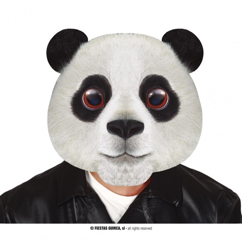 Maschera da panda travestimento da animale gigante carnevale festa unisex