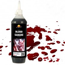 Sangue Finto in Bottiglia da trucco per Halloween e per Carnevale 450Ml make up