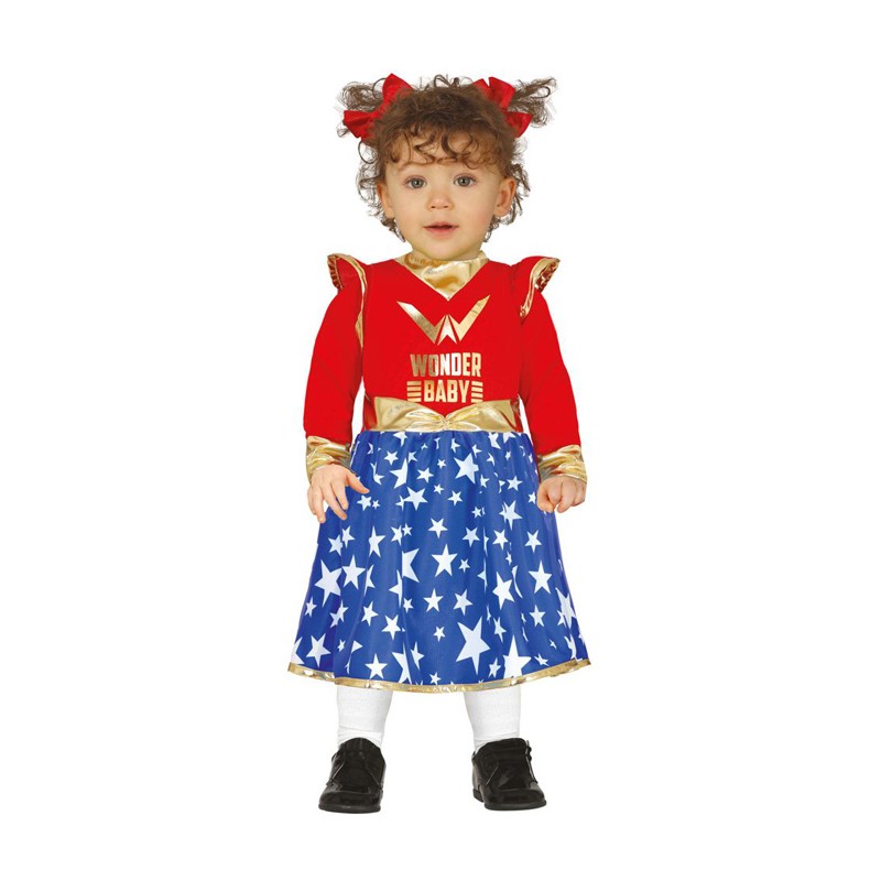 Costume Supereroina Carnevale costume neonata super woman wonder baby 12-24 mesi