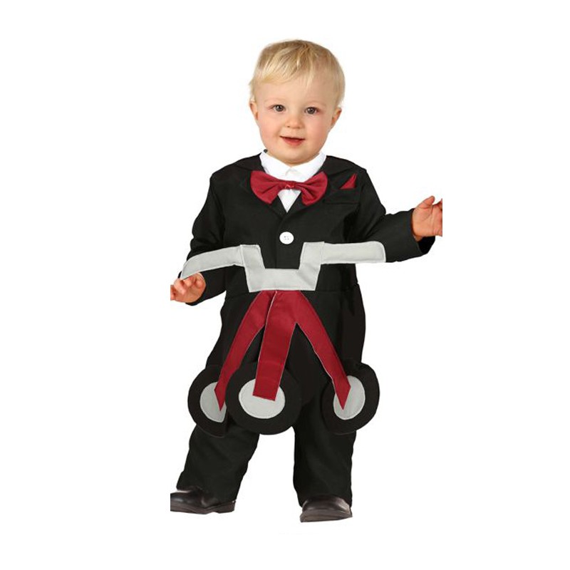 Carnevale halloween Vestito Saw enigmista triciclo trycicle Doll neonati 12-24 m