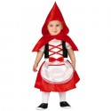 Costume Vestito Cappuccetto Rosso Neonata 12-24 mesi Festa Carnevale Halloween