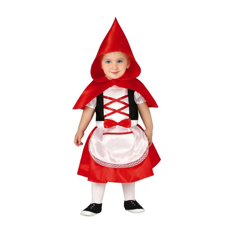 Costume Vestito Cappuccetto Rosso Neonata 12-24 mesi Festa Carnevale Halloween