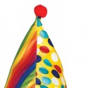 Costume Vestito travestimento Carnevale clown pagliaccio neonato 12-24 mesi