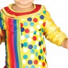 Guirca Costume Vestito travestimento Carnevale clown pagliaccio neo...