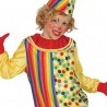Guirca Costume Vestito travestimento Carnevale clown pagliaccio neo...