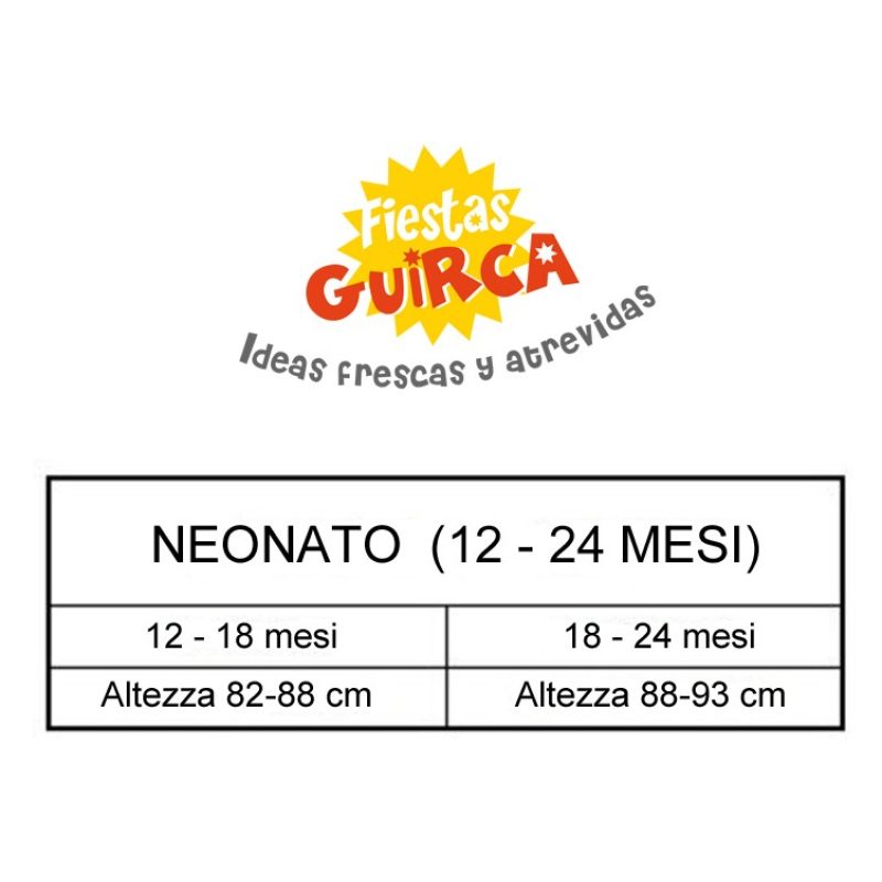Guirca Costume Vestito travestimento Carnevale clown pagliaccio neo...