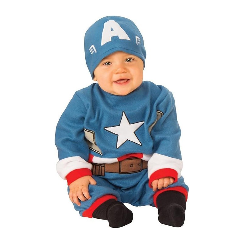 Rubie's Costume Bambino da Capitan America Marvel supereroe neonato 0-6 mesi