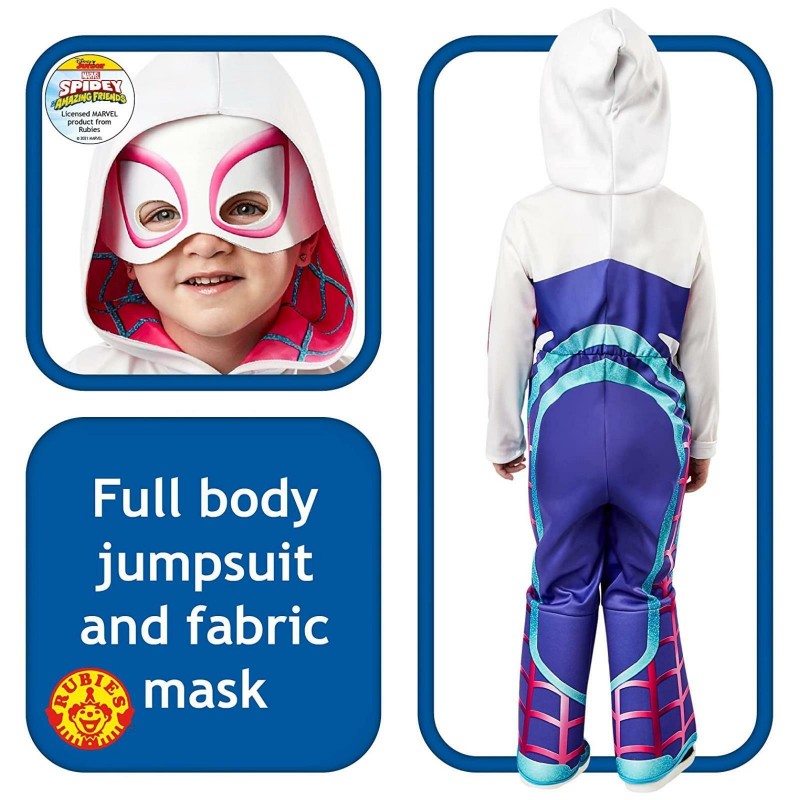Rubie's Spider Woman Gwen Costume Carnevale Nuovo Universo Bimba Co...
