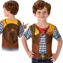 Rubie's Costume Cowboy T-shirt Per Bambini Carnevale 3-8 anni travestimento