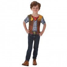 Rubie's Costume Cowboy T-shirt Per Bambini Carnevale 3-8 anni travestimento