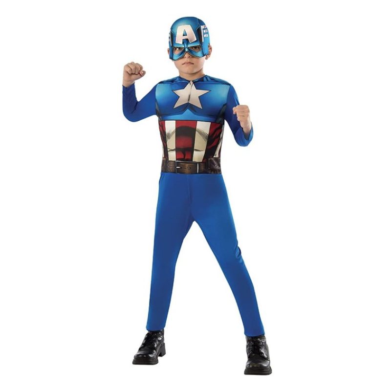 Rubie's Costume Carnevale Marvel Avengers Capitan America supereroe...