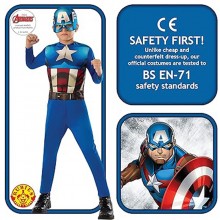 Costume Carnevale Marvel Avengers Capitan America supereroe 3-8 anni Rubie's