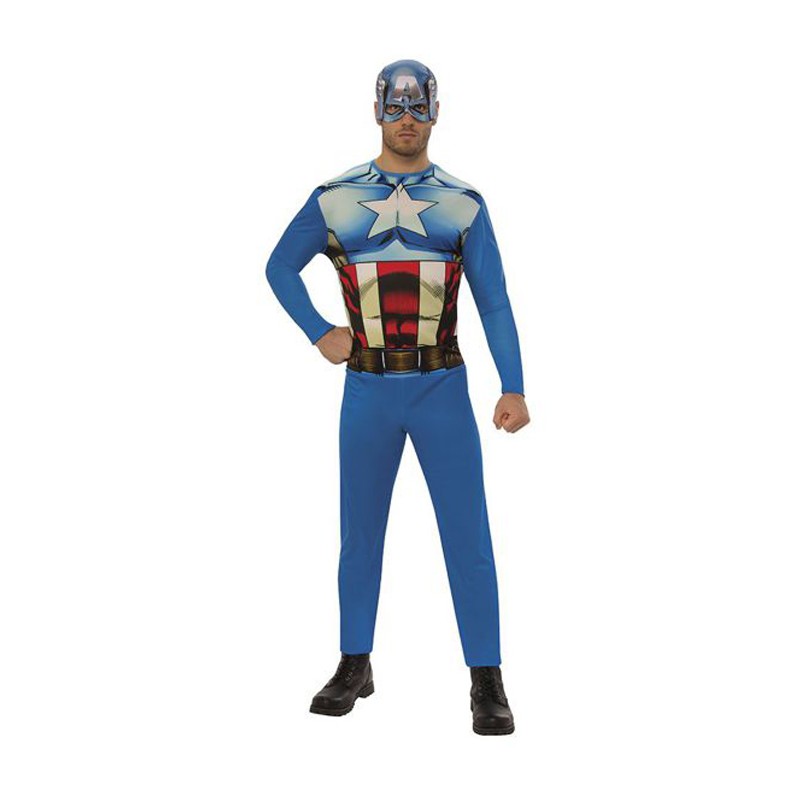 Costume capitan america cosplay carnevale tuta adulti captain Steve Rogers