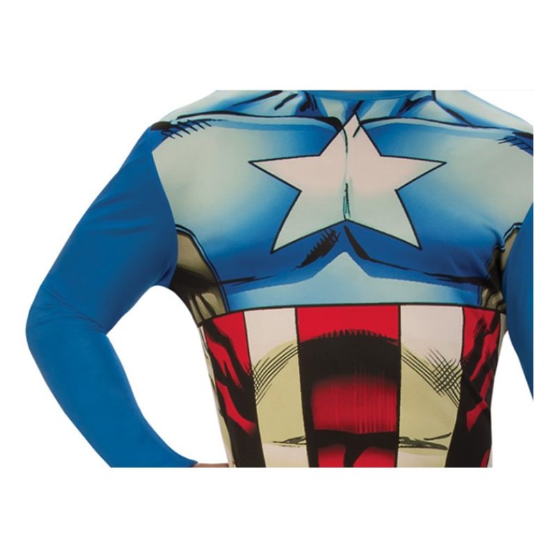 Rubie's Costume capitan america cosplay carnevale tuta adulti capta...