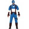 Guirca Costume Supereroe cosplay carnevale tuta per adulti capitan ...