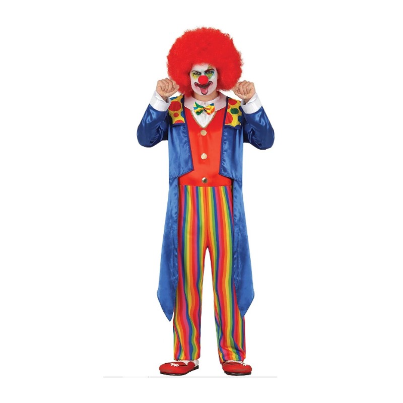 Guirca Costume da uomo clown abito travestimento Pagliaccio carneva...
