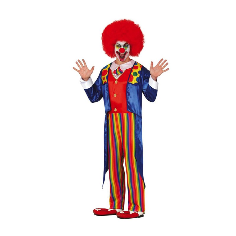 Guirca Costume da uomo clown abito travestimento Pagliaccio carneva...