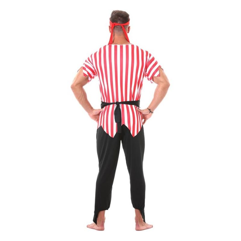 Guirca Costume da Pirata bucaniere corsaro uomo adulto L travestime...