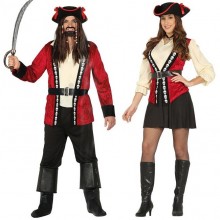 Costume da Pirata bucaniere corsaro uomo adulto M travestimento carnevale abito