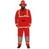 Guirca Costume da pompiere carnevale uomo adulto XL travestimento v...
