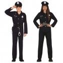 Costume da Poliziotto carnevale Vestito polizia ragazzi unisex 14-16 anni Guirca
