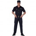 Costume Polizia carnevale Vestito Guirca adulto poliziotto uomo unisex Police