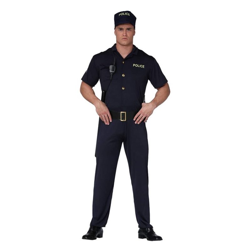 Guirca Costume Polizia carnevale Vestito Guirca adulto poliziotto u...