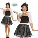 Costume Donna anni 50 Girl 50s 1950s Anni Swing Vestito Carnevale Taglia M/L